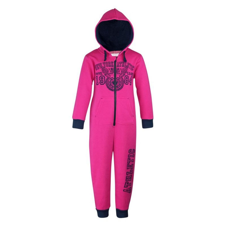 Picture of BS5722- THERMAL FLEECY HOODY JUMPSUIT/ONESIE